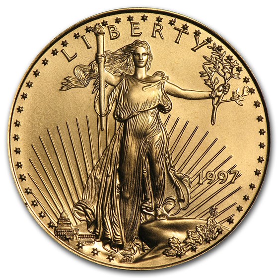 1997 1/2 oz Gold American Eagle BU 1997 1/2 oz Gold American Eagle BU